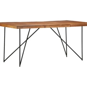 Table à manger 180x90x76 cm Bois d'acacia massif pour espace limité