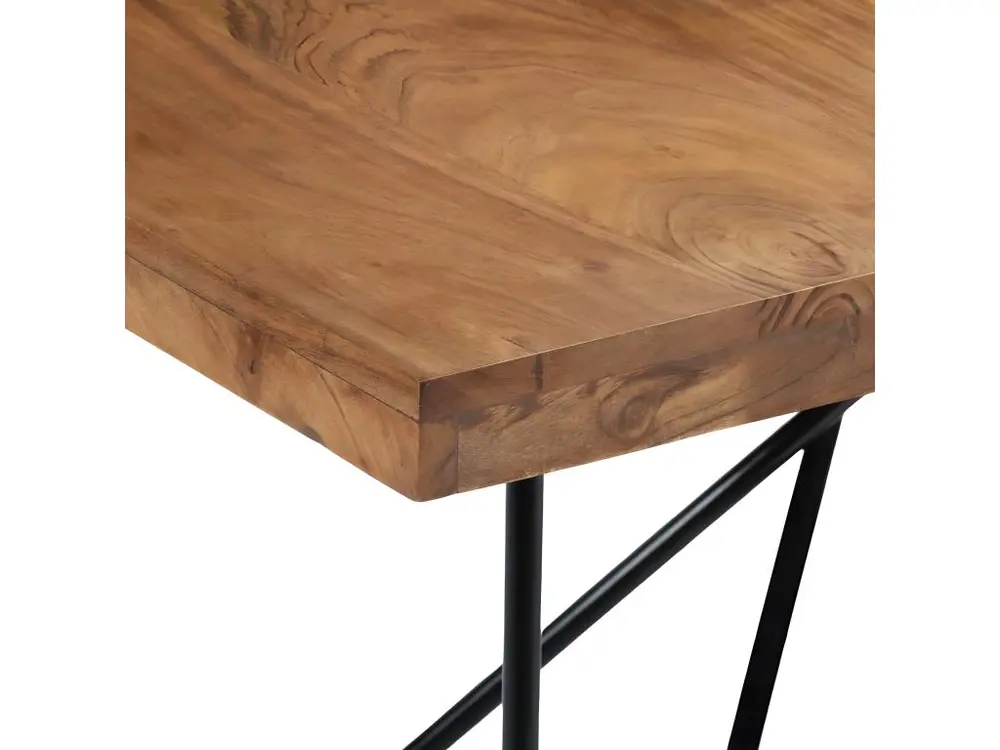 Table à manger 180x90x76 cm Bois d'acacia massif pour espace limité
