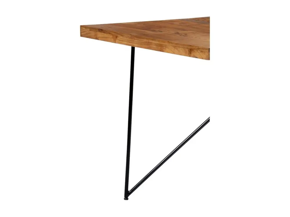 Table à manger 180x90x76 cm Bois d'acacia massif pour espace limité
