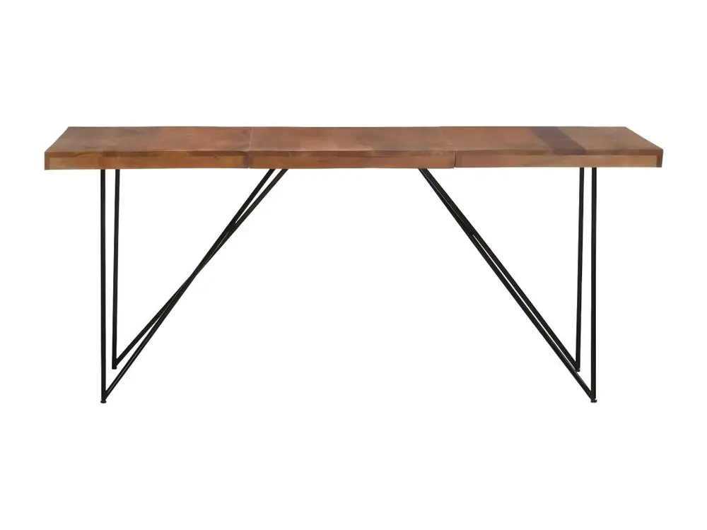 Table à manger 180x90x76 cm Bois d'acacia massif pour espace limité