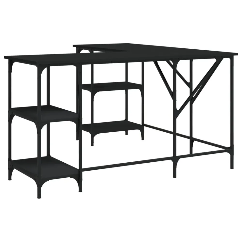 Table de Réunion Ergonomique Bureau table poste de travail meuble d'ordinateur informatique étude 139 x 139 x 75 cm bois d...