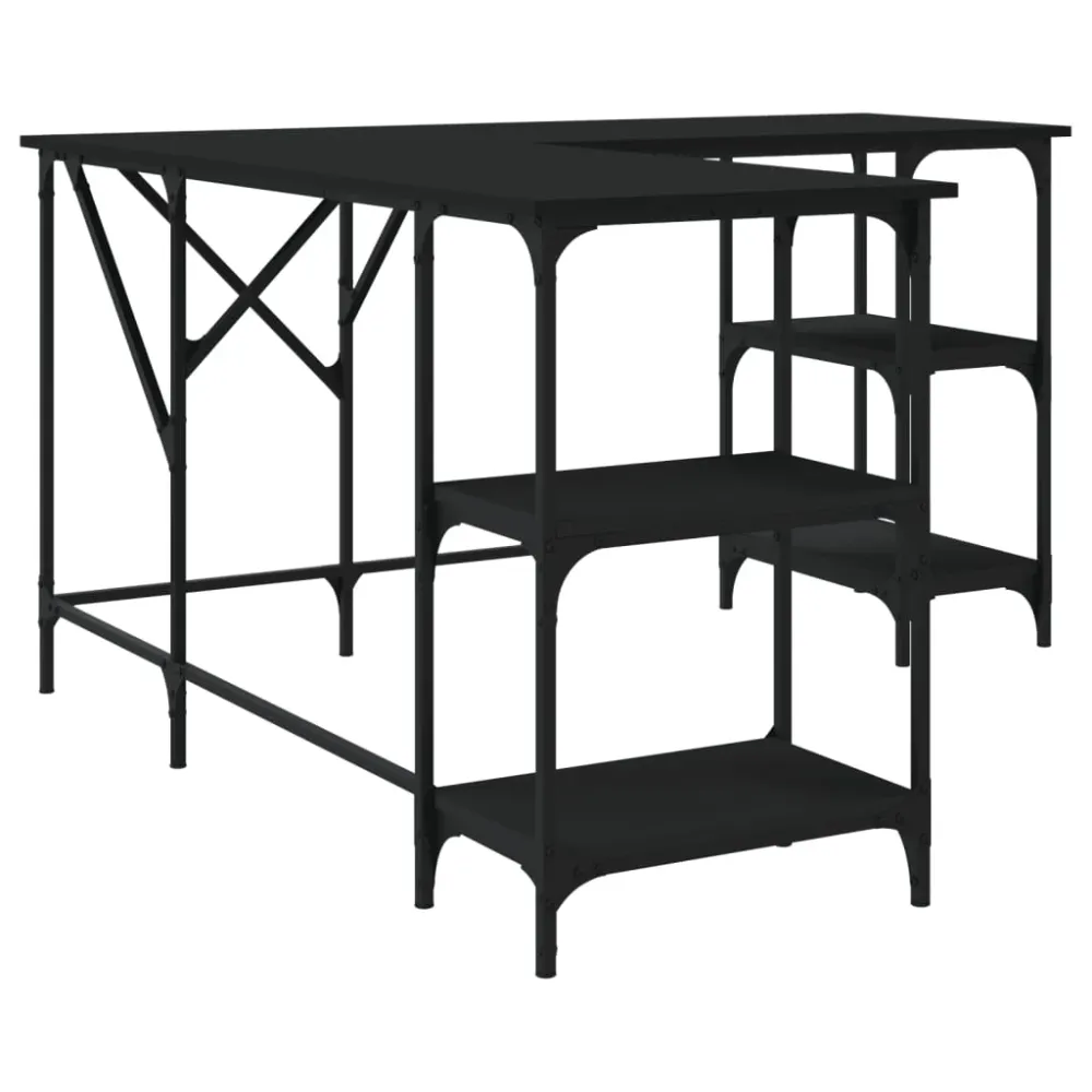 Table de Réunion Ergonomique Bureau table poste de travail meuble d'ordinateur informatique étude 139 x 139 x 75 cm bois d...
