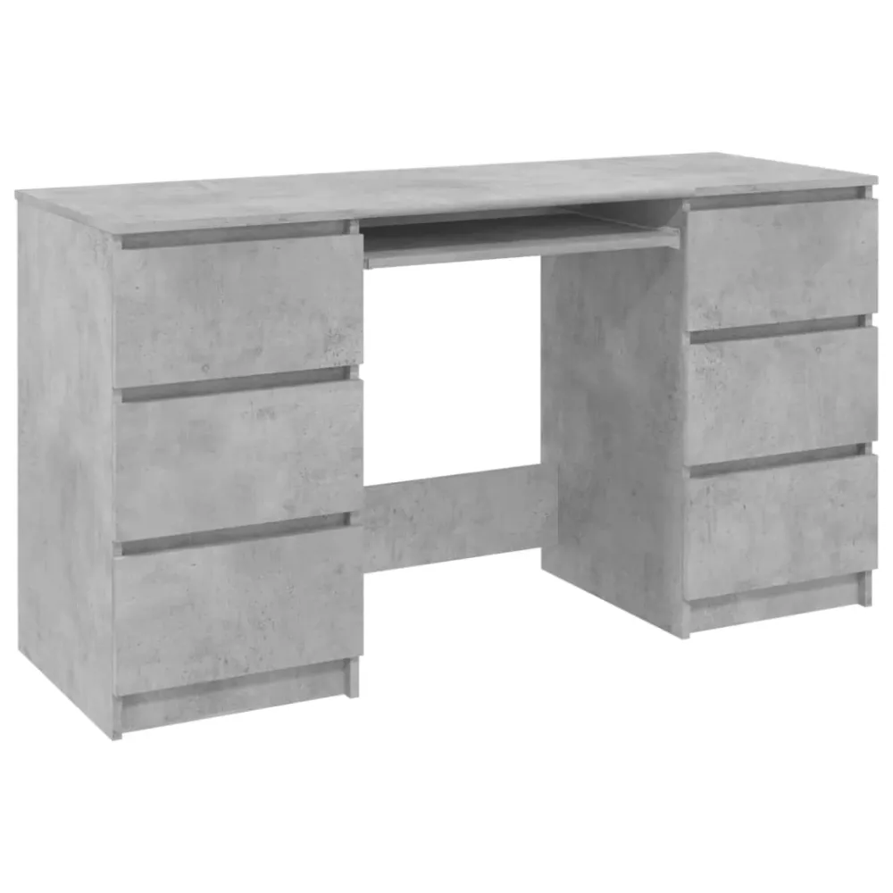 Table de Réunion Ergonomique Bureau table poste de travail meuble d'ordinateur informatique étude 140 x 50 x 77 cm bois d'...