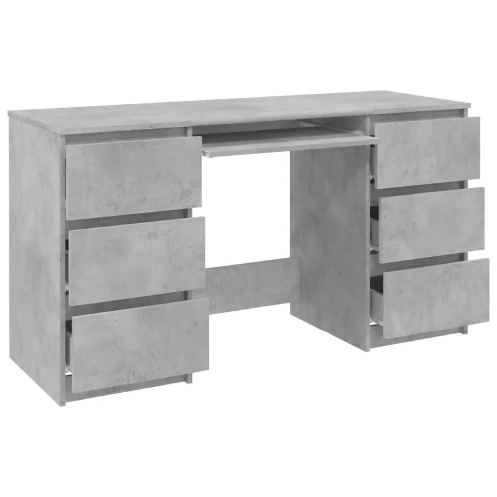 Table de Réunion Ergonomique Bureau table poste de travail meuble d'ordinateur informatique étude 140 x 50 x 77 cm bois d'...
