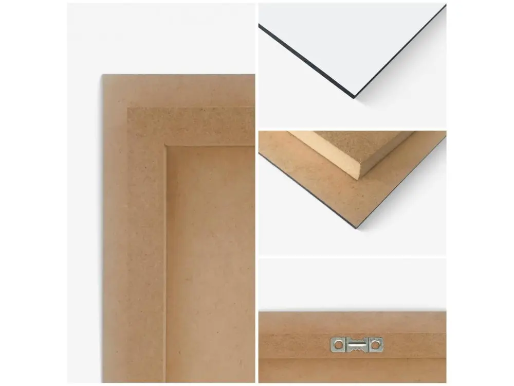 Tableau citation de bois d'une tasse de café - 30 x 90 cm pour configuration en L