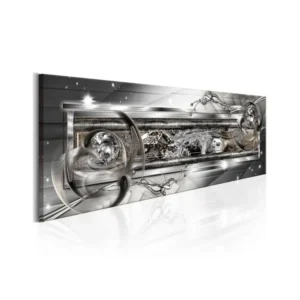 Tableau Gris argent Source : Taille - 135 x 45 cm
