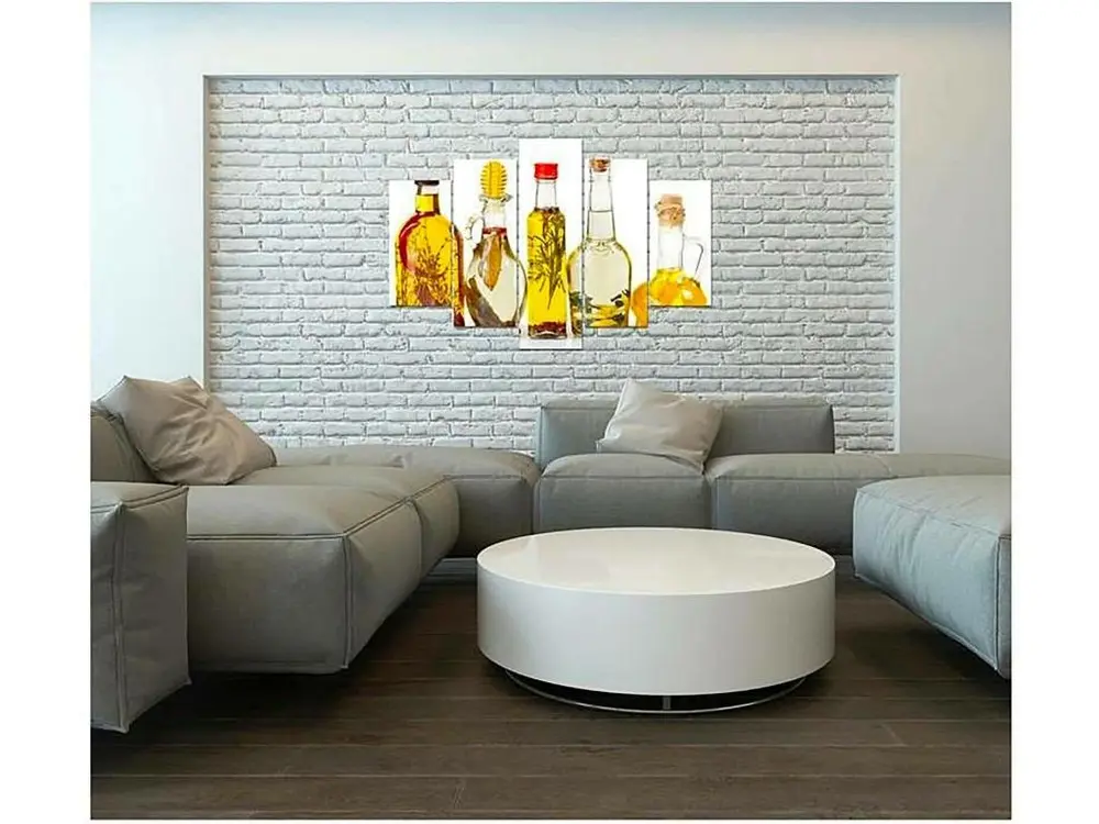 Tableau les huiles d'épices - 150 x 100 cm avec Plateau en Stratifié