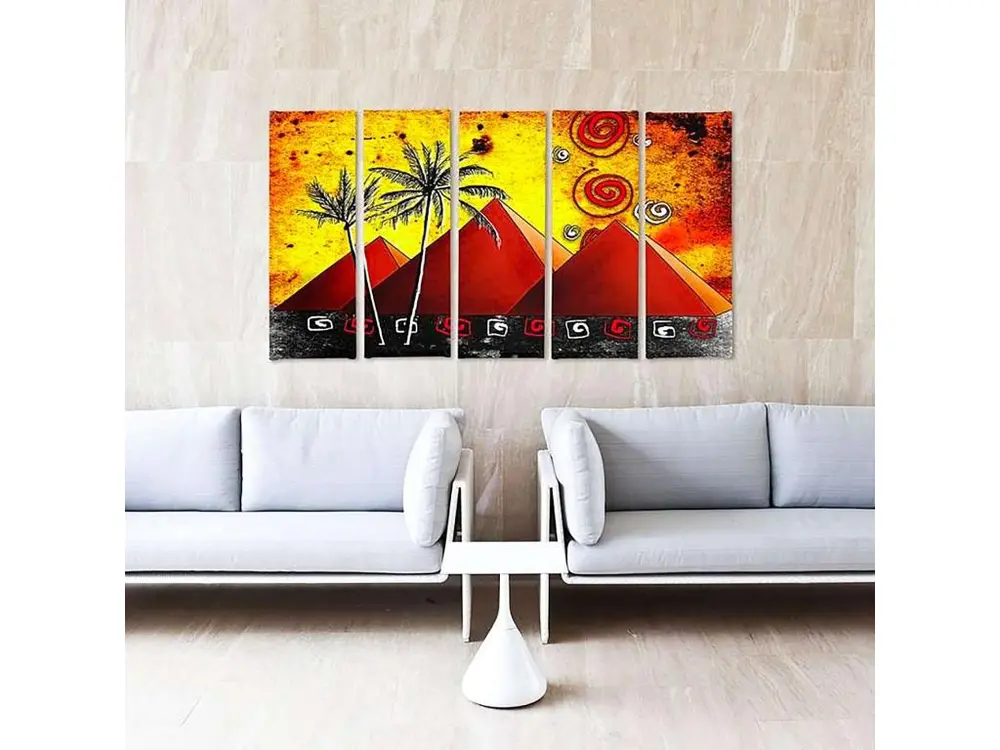 Tableau pyramides - 150 x 100 cm