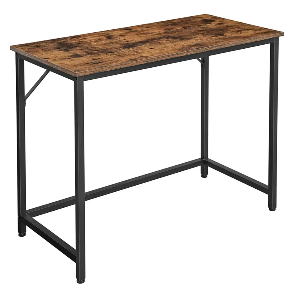Bureau table poste de travail petite taille 100 x 50 x 75 cm pour bureau salon chambre assemblage minimaliste métal style...