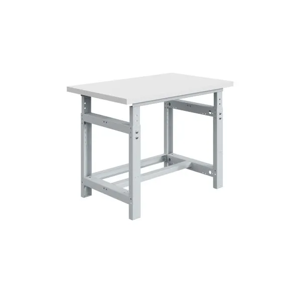 Etabli SOFAME SI réglable en hauteur mécaniquement L 1200 x P 750 x H 780 à 1060 mm plan de travail en stratifié RESITOP 4...