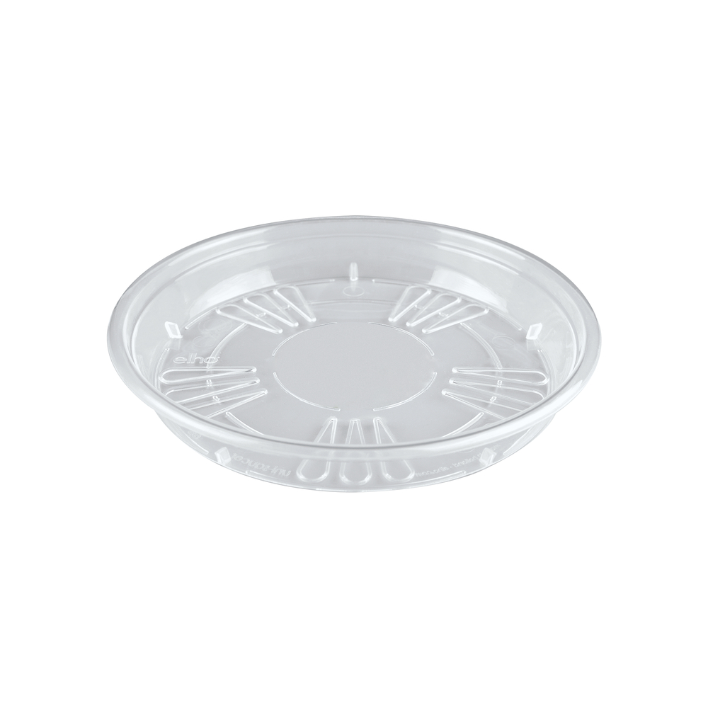 Soucoupe ronde en plastique injecté, transparente Ø 16 cm Elho