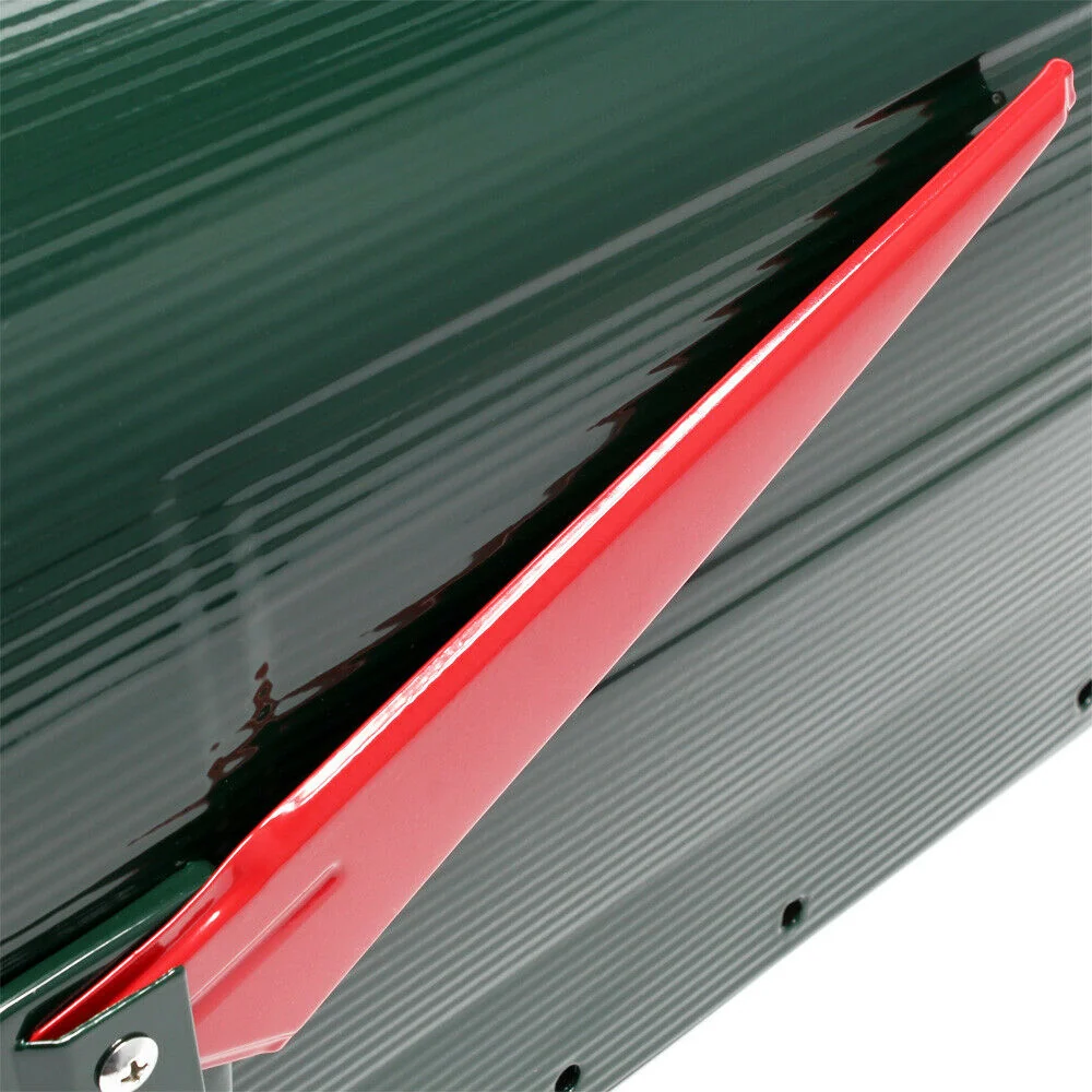 Us mailbox boite aux lettres design américain vert pied de support courrier 16_0000337