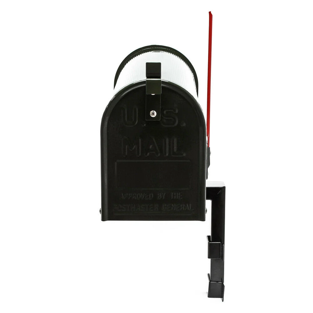 Us mailbox boite aux lettres design américain noir montage au mur poste 16_0000334