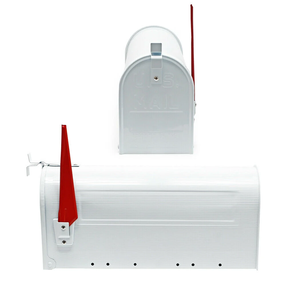 Us mailbox boite aux lettres design américain blanc montage au mur poste 16_0000333