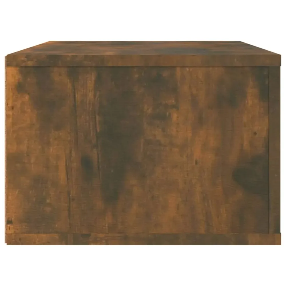 Armoire TV suspendue chêne fumé 80 x 36 x 25 cm bois d'ingénierie brun 02_0024288