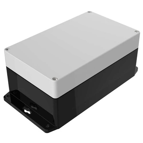 Electronic Racks And Boxes Enclosure Top Gris Bottom Black RBF85P12G24B