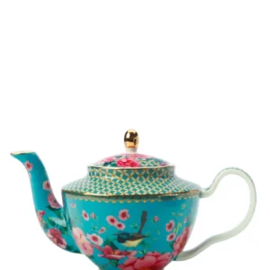 Maxwell Williams Teas & C's Soie Road Teapot Infuser 500ML Aqua Gift Boxed