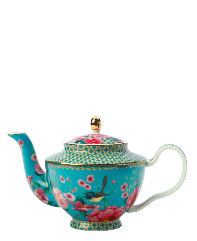 Maxwell Williams Teas & C's Soie Road Teapot Infuser 500ML Aqua Gift Boxed
