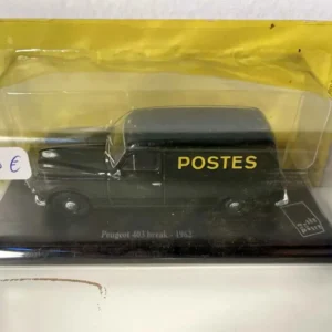 Peugeot 403 break verte foncée de 1962 la Poste - PTT