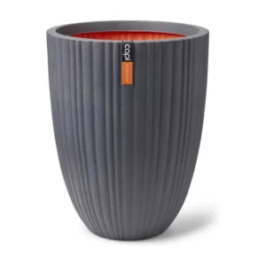 Pot à fleurs Urban Tube bas élégant 46x58 cm Gris obscur