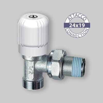 Valvola Squadra Per Tubo Rame, Plastica E Multistrato Far 1/2" - 24X19