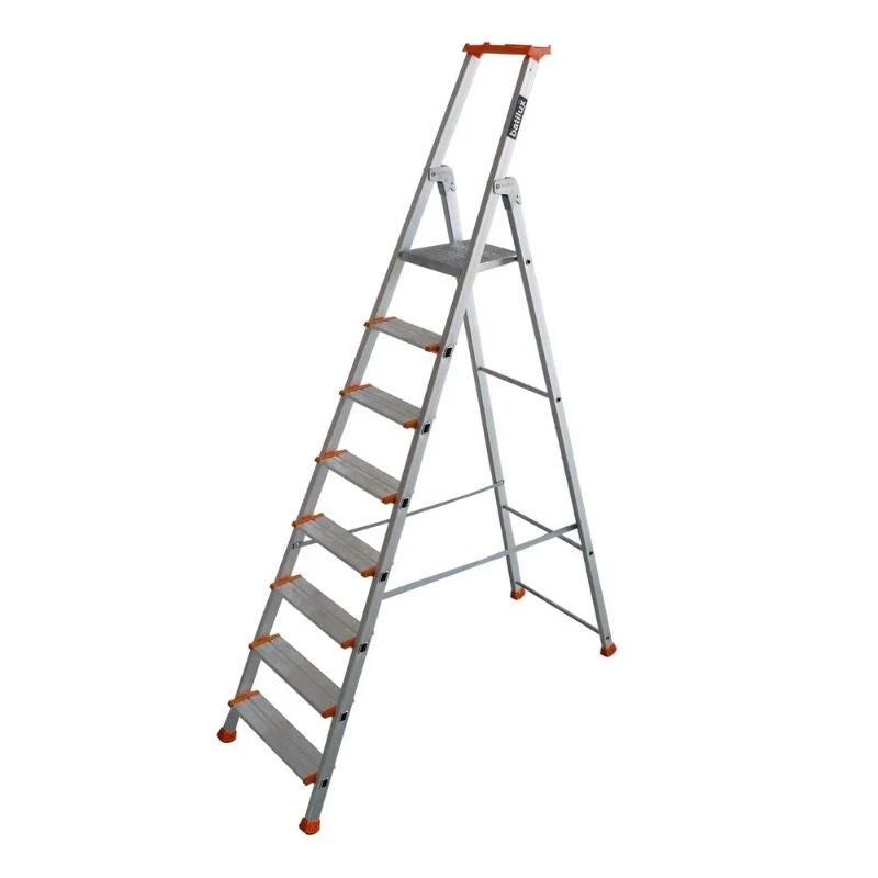 Canapé d'accueil Escabeau ESCALUX V22478 Professionnel Confort Batilux X460 Anodise 8 Marches H 3M75