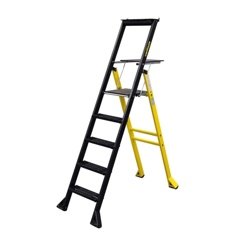 Escabeau aluminium Mister T - 5 marches - H 110/310 cm - CENTAURE 449205 Couleur Bleu marine