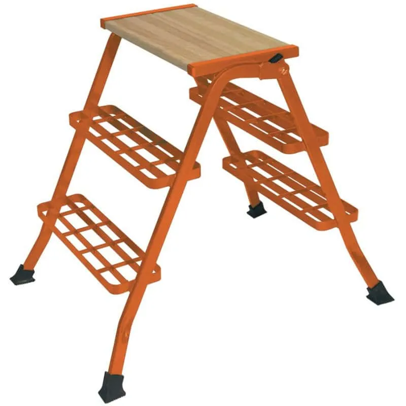 Marchepied acier pliant 70 cm MONDELIN ROGER en Tissu respirant