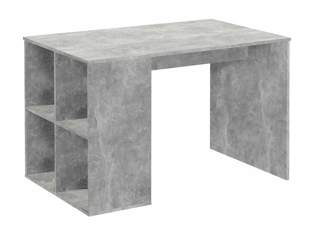 Bureau Droit avec Étagères Latérales L117cm - Gent | Assemblage Rapide Sans Outil