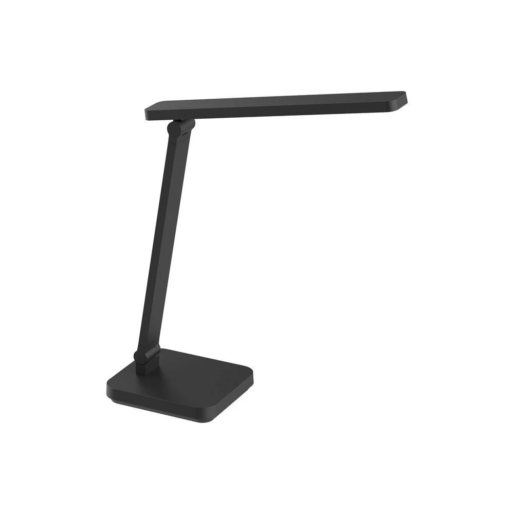Lampe de bureau LED Lindby Rylas, noir, USB, CCT avec finition anti-poussière