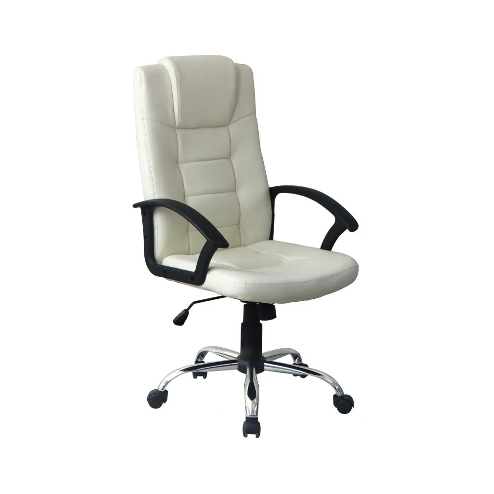Fauteuil directionnel de bureau avec dossier ergonomique modèle HW58631 - Naturel