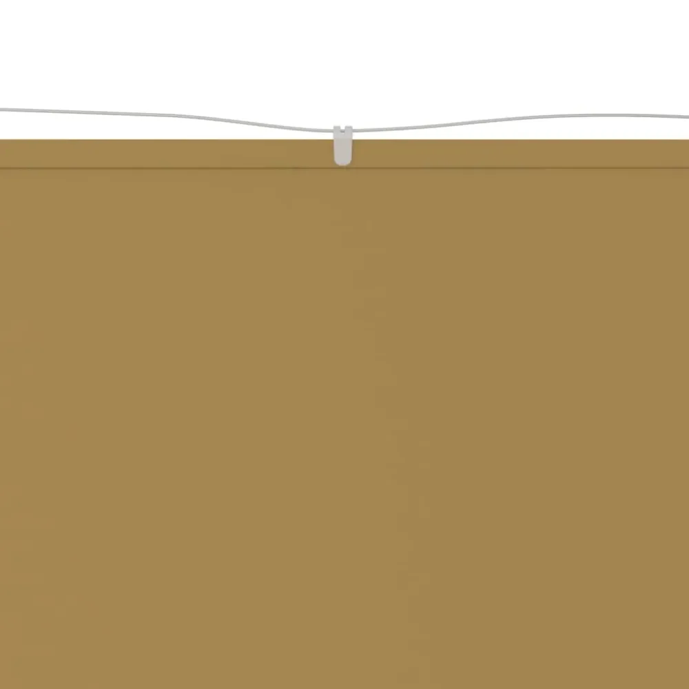 Auvent vertical 140 x 600 cm tissu oxford naturel 02_0007529