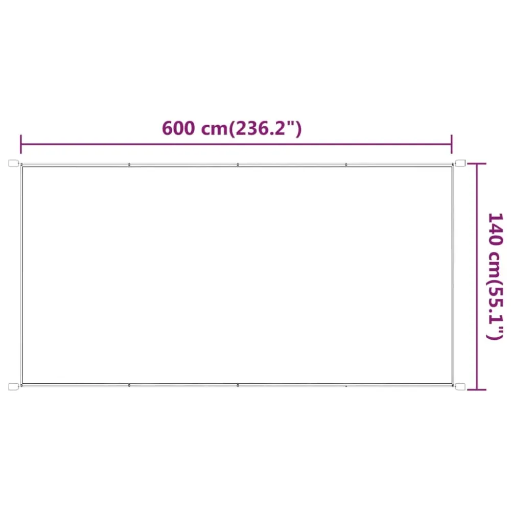 Auvent vertical 140 x 600 cm tissu oxford naturel 02_0007529