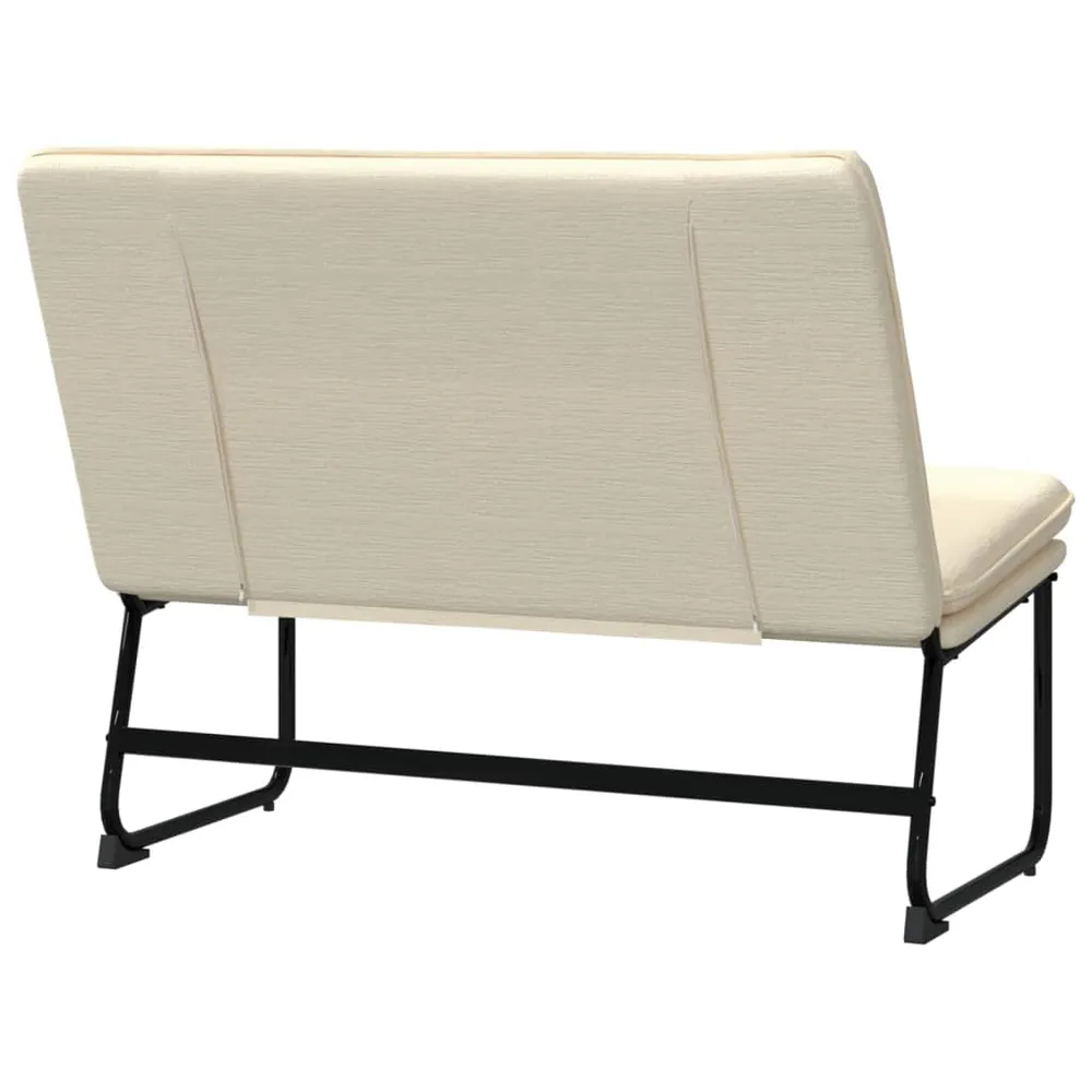 Banc banquette 100 x 75 x 76 cm tissu crème 02_0010569