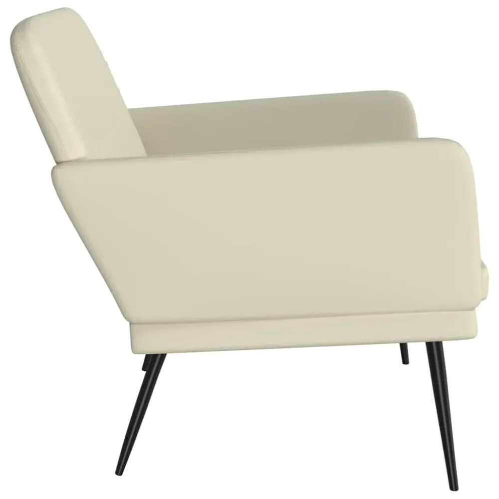 Banc banquette 107 x 80 x 81 cm synthétique crème 02_0010581