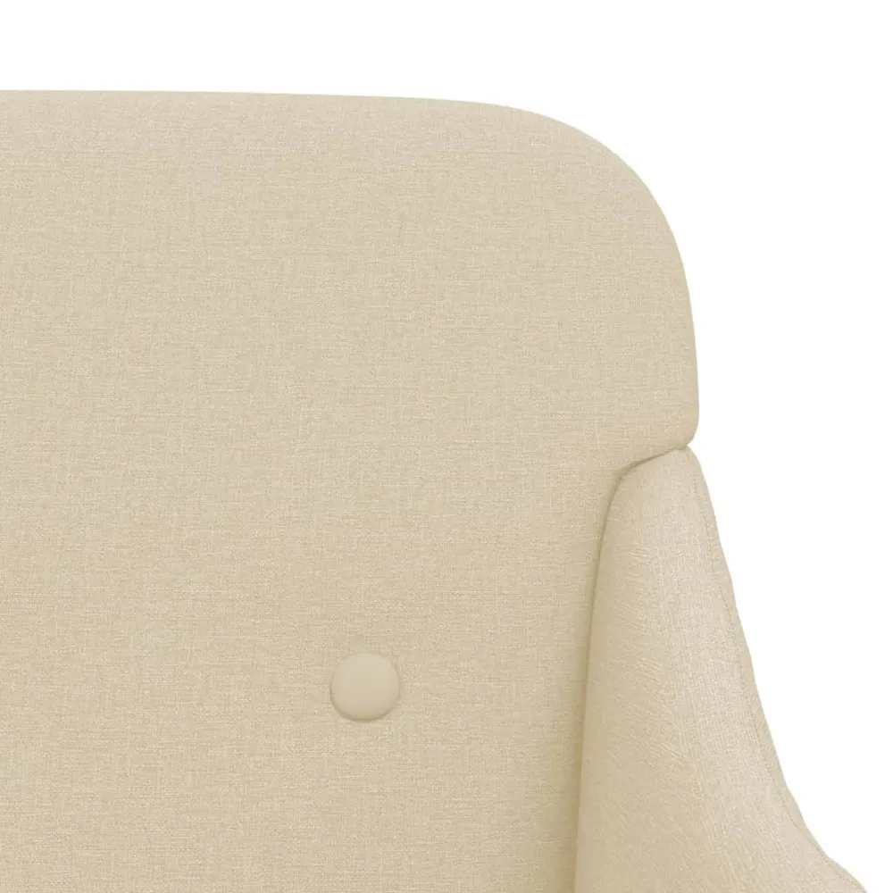 Banc banquette 110 x 76 x 80 cm tissu crème 02_0010578