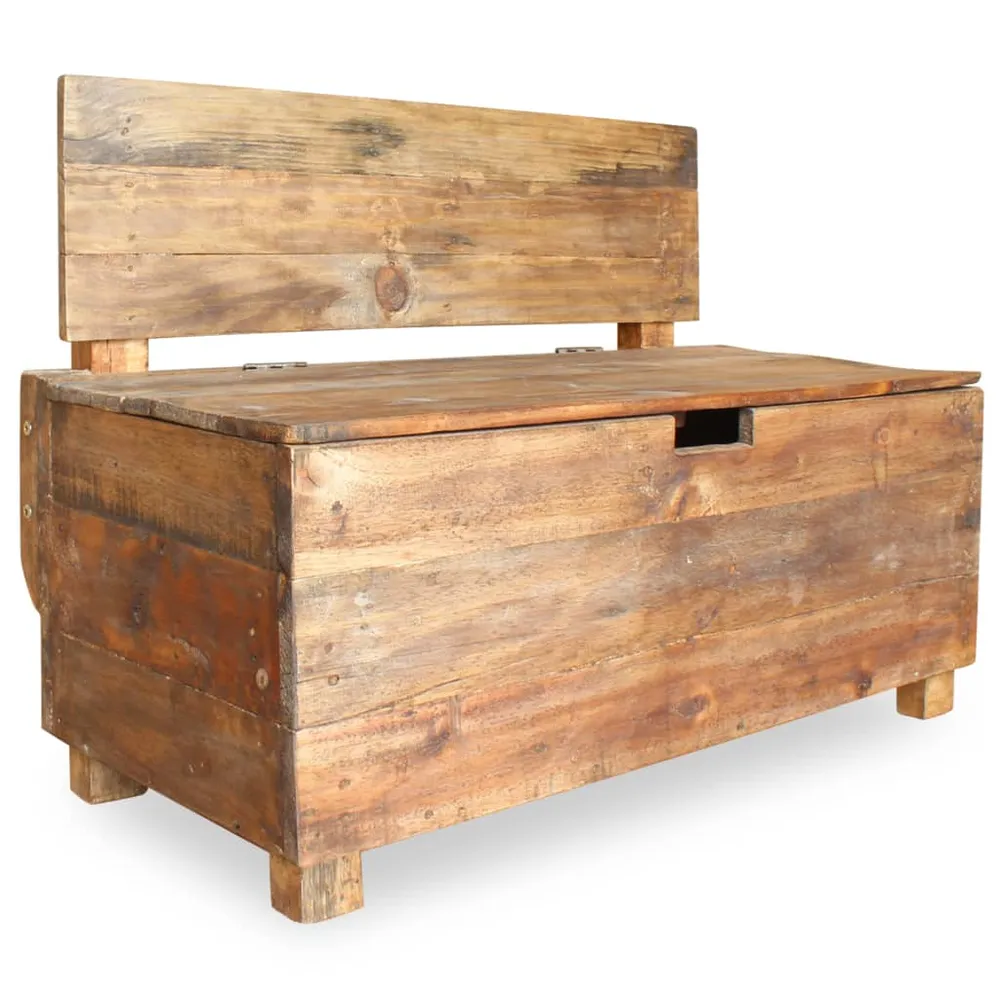 Banc banquette bois de récupération 86 x 40 x 60 cm 02_0010785