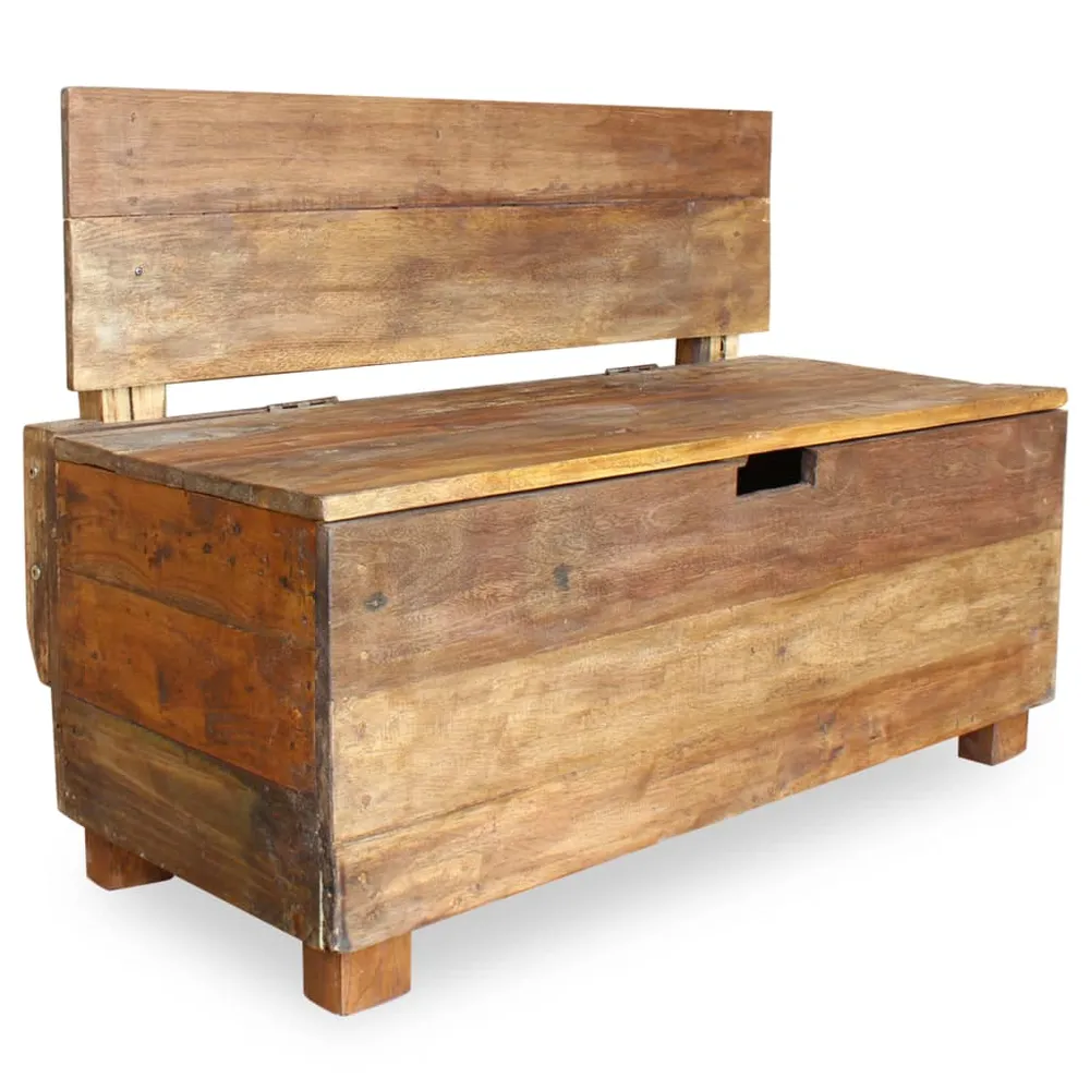 Banc banquette bois de récupération 86 x 40 x 60 cm 02_0010785