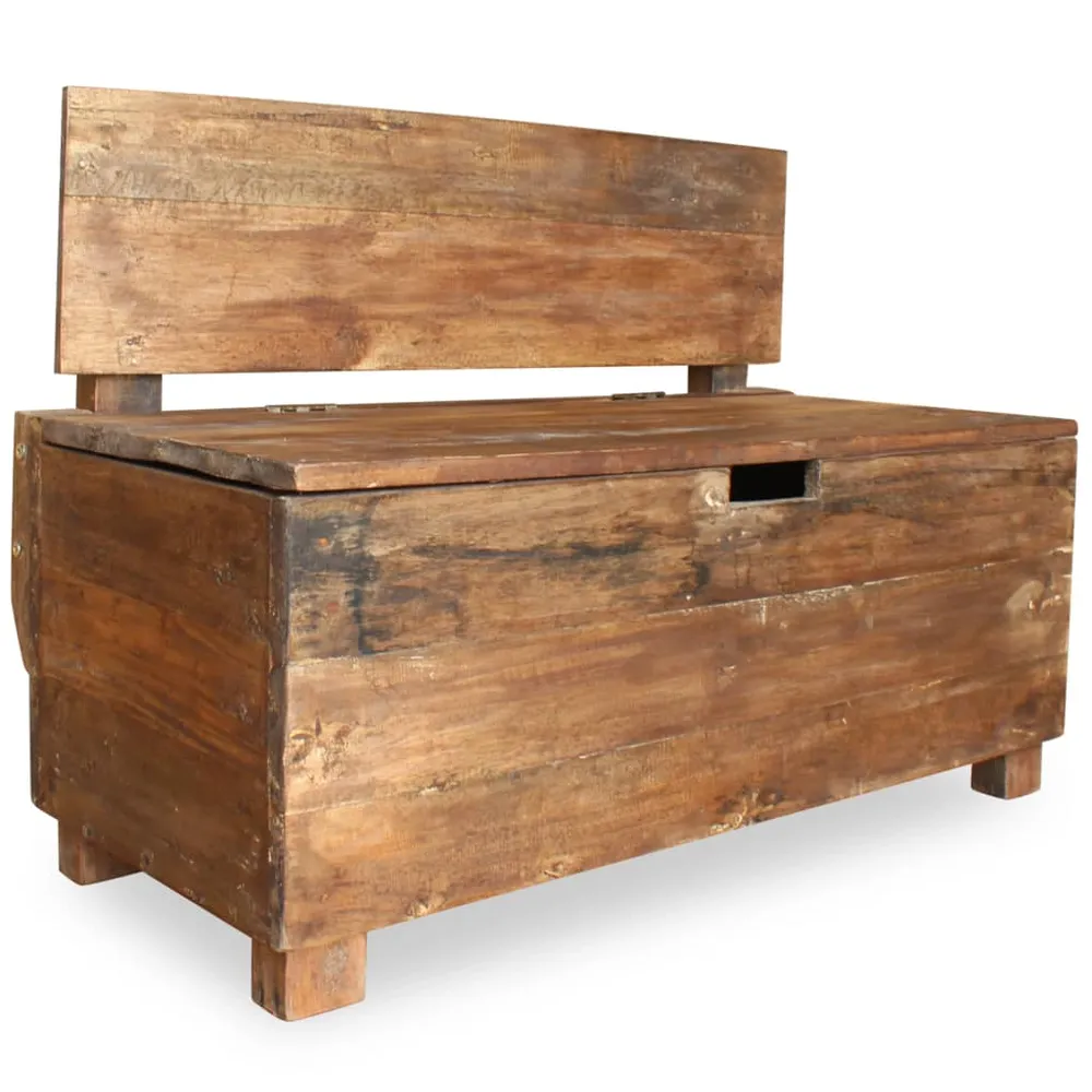 Banc banquette bois de récupération 86 x 40 x 60 cm 02_0010785