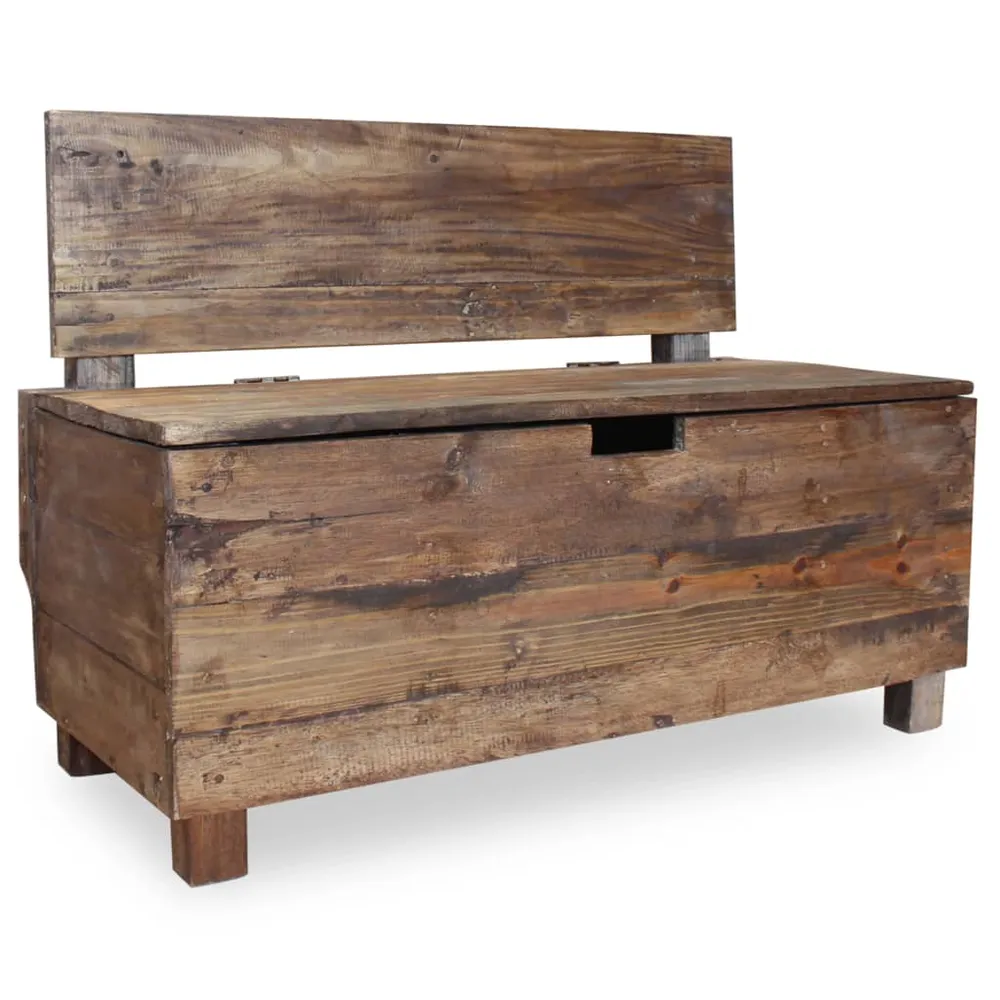 Banc banquette bois de récupération 86 x 40 x 60 cm 02_0010785