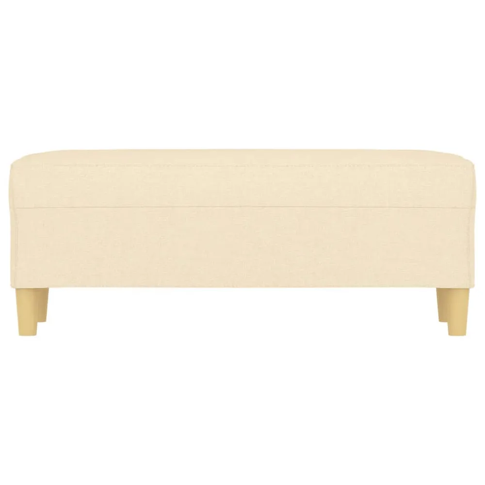 Banc banquette crème 100 x 35 x 41 cm tissu 02_0010652