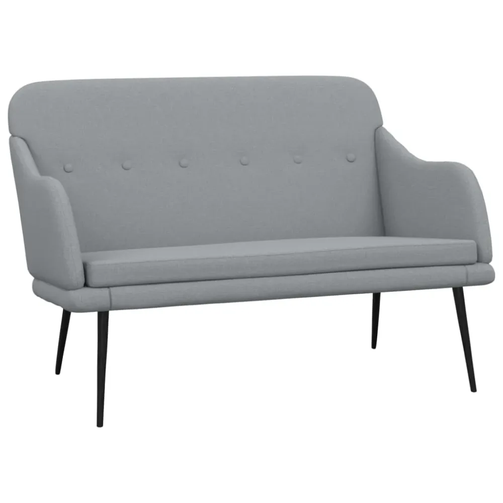 Banc banquette gris évident 110 x 76 x 80 cm tissu 02_0010715