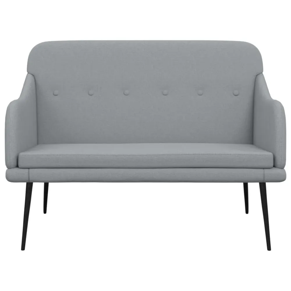 Banc banquette gris évident 110 x 76 x 80 cm tissu 02_0010715