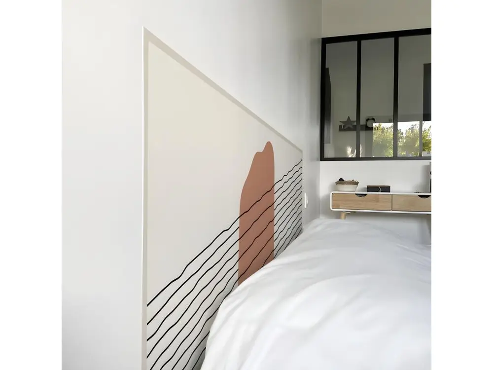 Bloc de formulaires Tête de lit L140xH 70cm - Formes - Papier intissé 225gr/m2