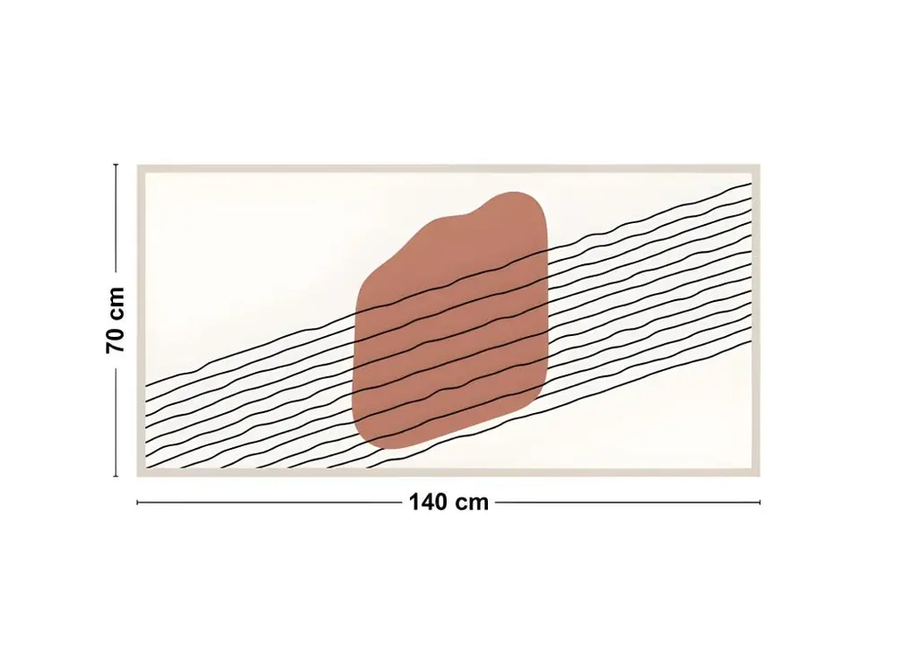 Bloc de formulaires Tête de lit L140xH 70cm - Formes - Papier intissé 225gr/m2