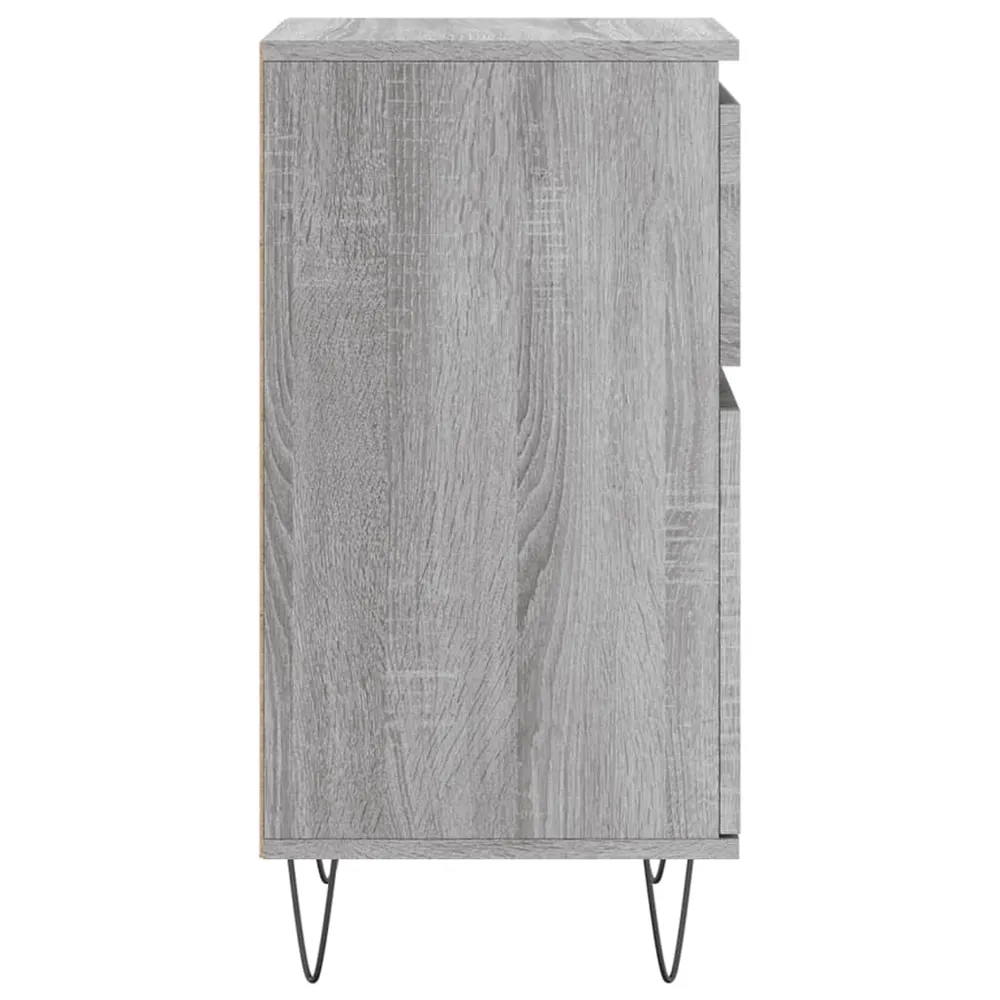 Buffet bahut commode armoire meuble de rangement organisateur cuisine salle de séjour salon sonoma 40 x 35 x 70 cm bois d'...
