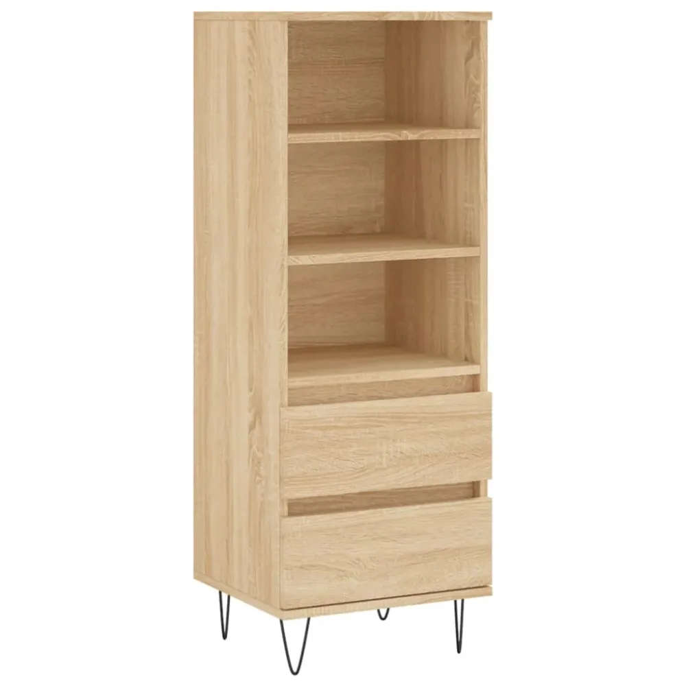 Buffet bahut commode armoire meuble de rangement organisateur cuisine salle de séjour salon haut sonoma 40 x 36 x 110 cm b...