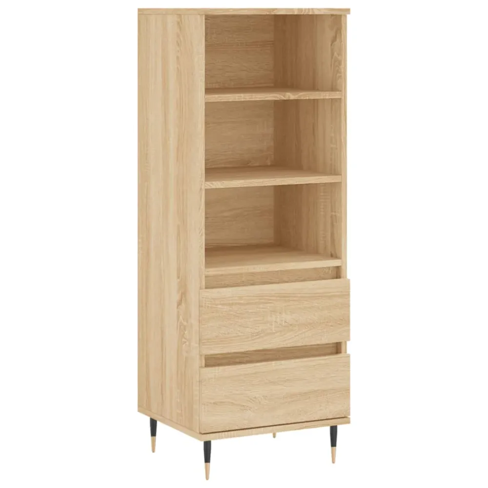 Buffet bahut commode armoire meuble de rangement organisateur cuisine salle de séjour salon haut sonoma 40 x 36 x 110 cm b...
