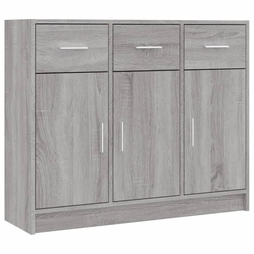 Buffet bahut commode armoire meuble de rangement organisateur cuisine salle de séjour salonsonoma 91 x 28 x 75 cm bois d'i...