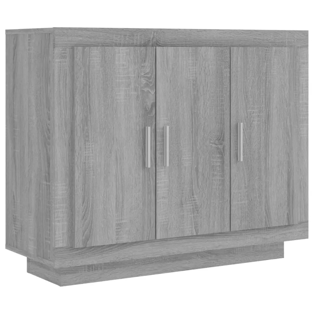Buffet bahut commode armoire meuble de rangement organisateur cuisine salle de séjour salonsonoma 92 x 35 x 75 cm bois d'i...